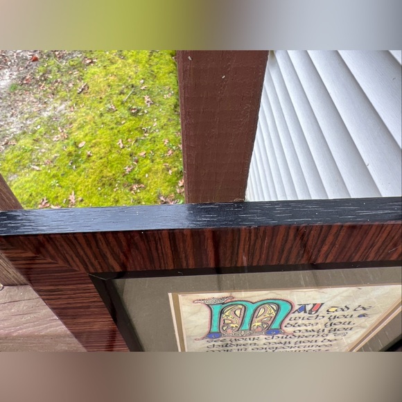 Celtic Wedding Blessing Frame Art Deco Wall Print Home Decor Medieval Manuscript - Picture 5 of 16